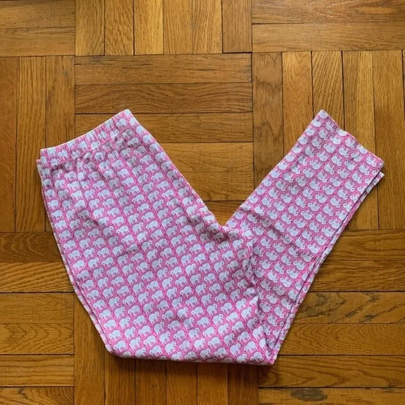 Roller Rabbit Pink Hathi Elephant Pajamas - Picture 8 of 16